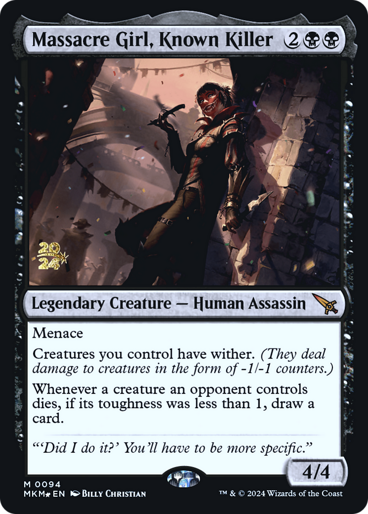 Massacre Girl, Known Killer [Murders at Karlov Manor Prerelease Promos] | Empire Gaming NC