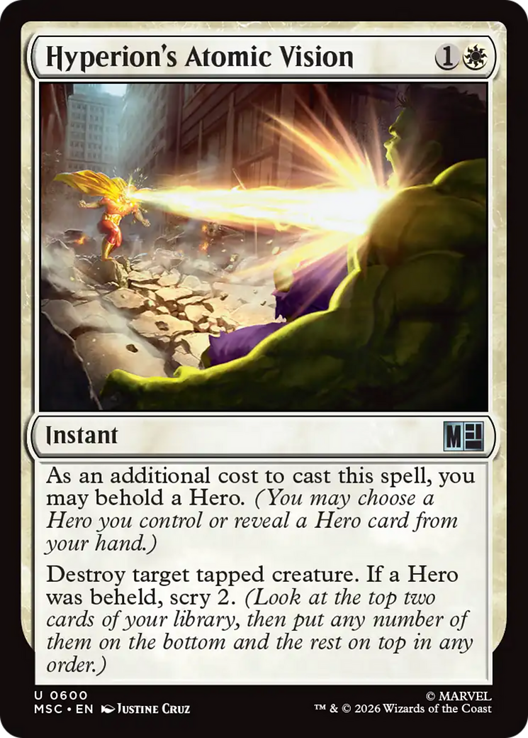 Hyperion's Atomic Vision [Marvel Super Heroes Commander] | Empire Gaming NC