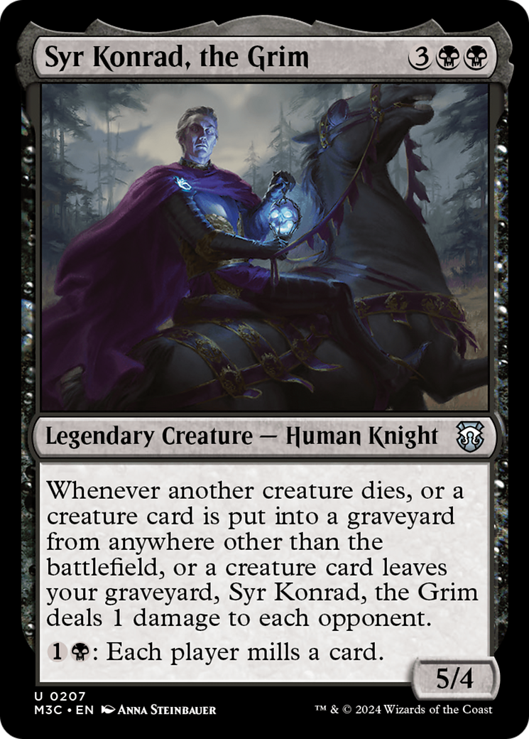 Syr Konrad, the Grim (Ripple Foil) [Modern Horizons 3 Commander] | Empire Gaming NC