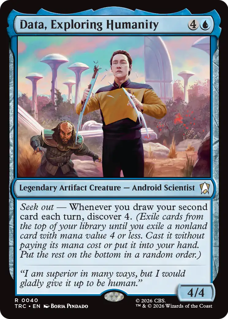 Data, Exploring Humanity (Surge Foil) [Star Trek Commander] | Empire Gaming NC