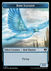 Thopter // Bird Illusion Double-Sided Token [Commander Masters Tokens] | Empire Gaming NC