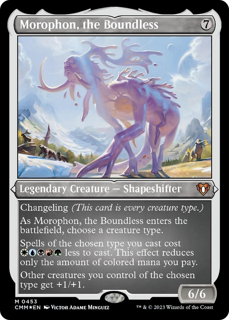 Morophon, the Boundless (Foil Etched) [Commander Masters] | Empire Gaming NC