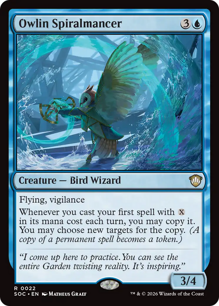 Owlin Spiralmancer [Secrets of Strixhaven Commander] | Empire Gaming NC