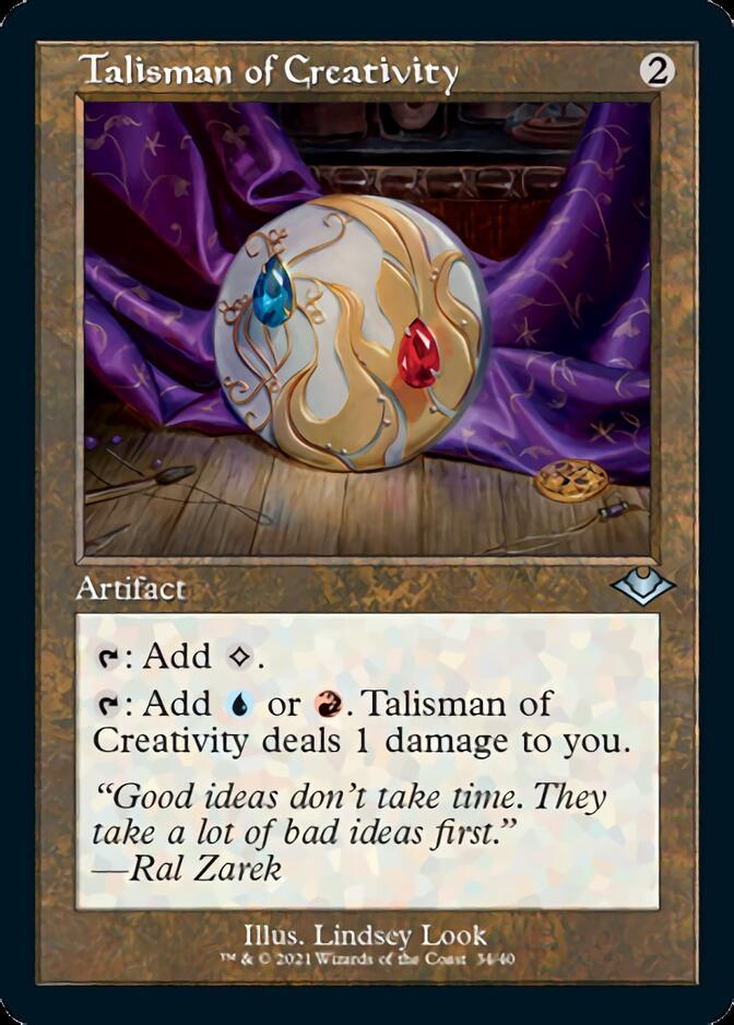 Talisman of Creativity (Retro Foil Etched) [Modern Horizons] | Empire Gaming NC