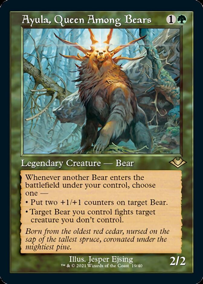 Ayula, Queen Among Bears (Retro Foil Etched) [Modern Horizons] | Empire Gaming NC