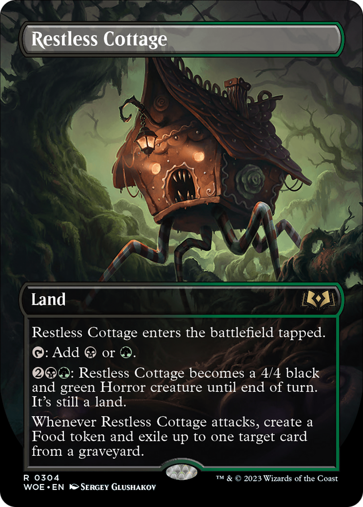 Restless Cottage (Borderless Alternate Art) [Wilds of Eldraine] | Empire Gaming NC