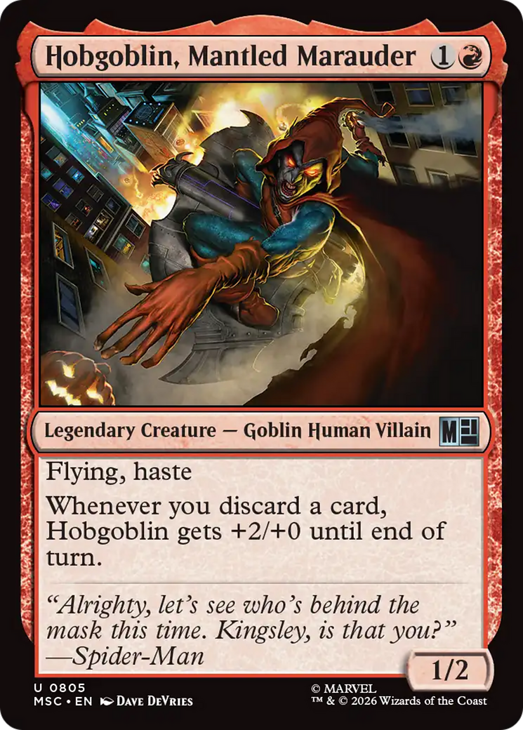 Hobgoblin, Mantled Marauder [Marvel Super Heroes Commander] | Empire Gaming NC