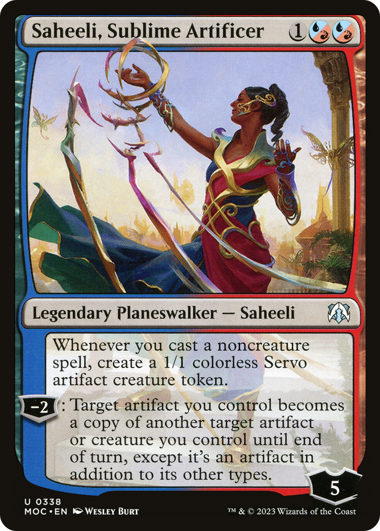 Saheeli, Sublime Artificer [March of the Machine Commander] | Empire Gaming NC