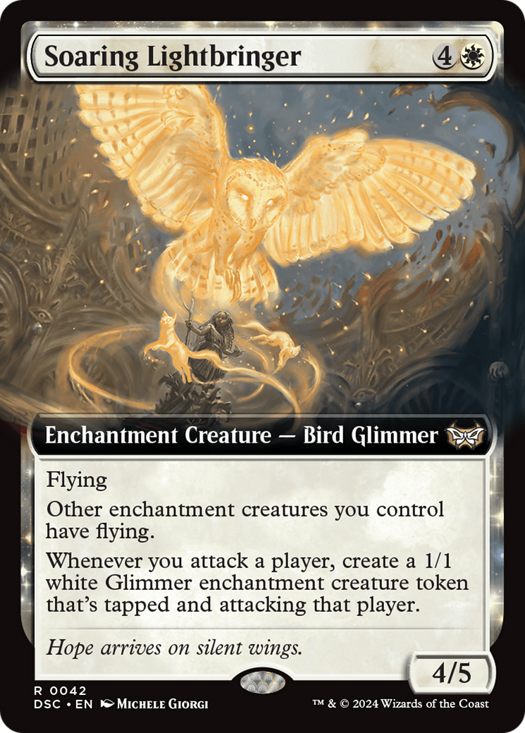 Soaring Lightbringer (Extended Art) [Duskmourn: House of Horror Commander] | Empire Gaming NC