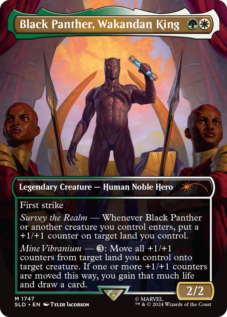 Black Panther, Wakandan King (Rainbow Foil) [Secret Lair Drop Series] | Empire Gaming NC