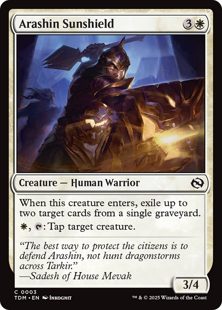Arashin Sunshield [Tarkir: Dragonstorm] | Empire Gaming NC