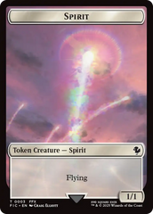 Spirit // Squid Double-Sided Token (Surge Foil) [FINAL FANTASY Commander Tokens] | Empire Gaming NC
