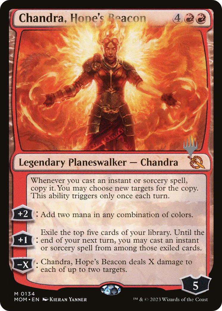 Chandra, Hope's Beacon (Promo Pack) [March of the Machine Promos] | Empire Gaming NC