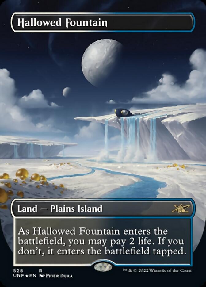 Hallowed Fountain (Borderless) (Galaxy Foil) [Unfinity] | Empire Gaming NC