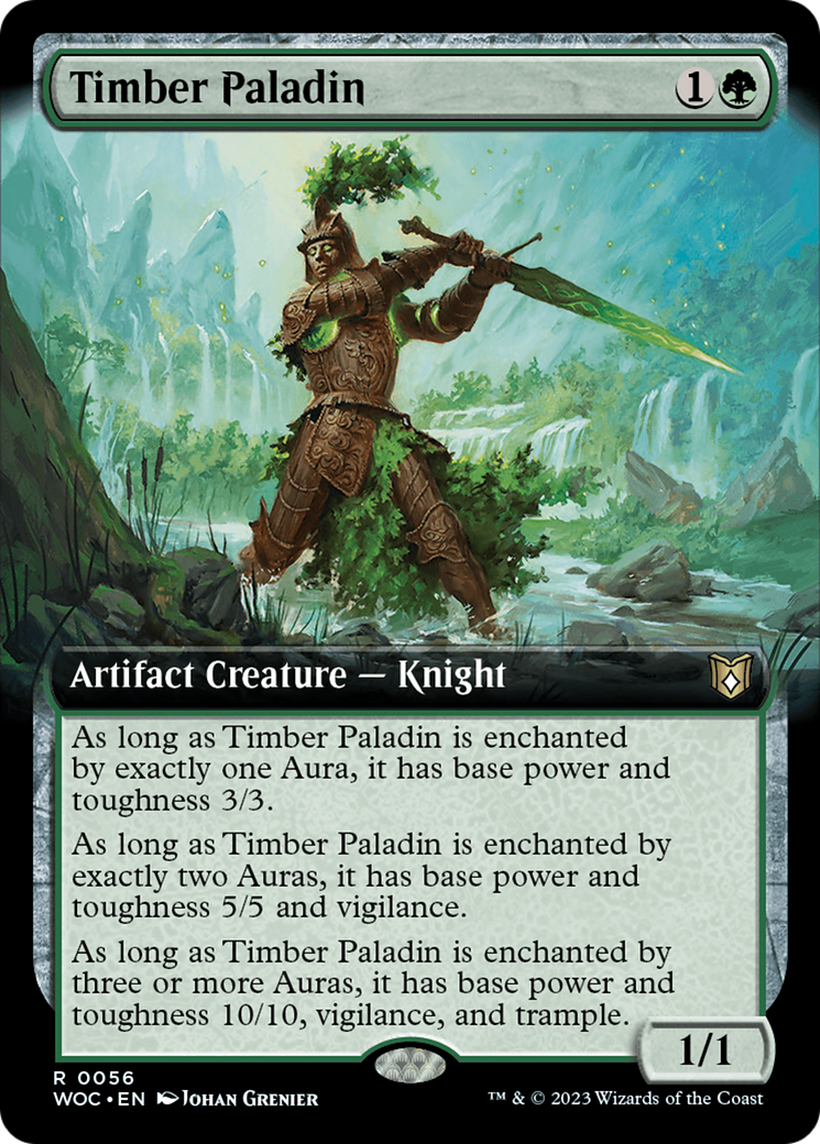 Timber Paladin (Extended Art) [Wilds of Eldraine Commander] | Empire Gaming NC