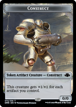 Insect // Construct Double-Sided Token [Dominaria Remastered Tokens] | Empire Gaming NC