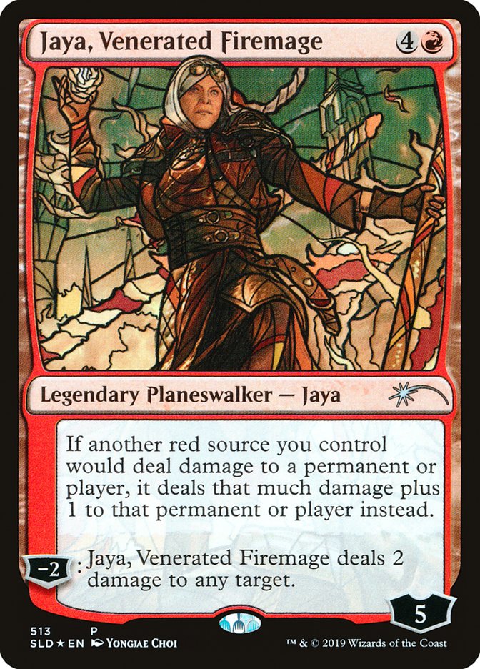 Jaya, Venerated Firemage (Stained Glass) [Secret Lair Drop Promos] | Empire Gaming NC