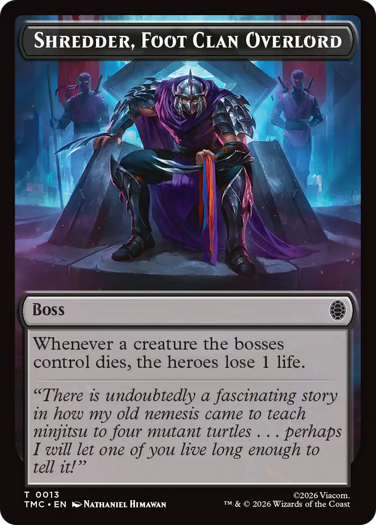 Shredder, Foot Clan Overlord [Teenage Mutant Ninja Turtles Commander Tokens] | Empire Gaming NC