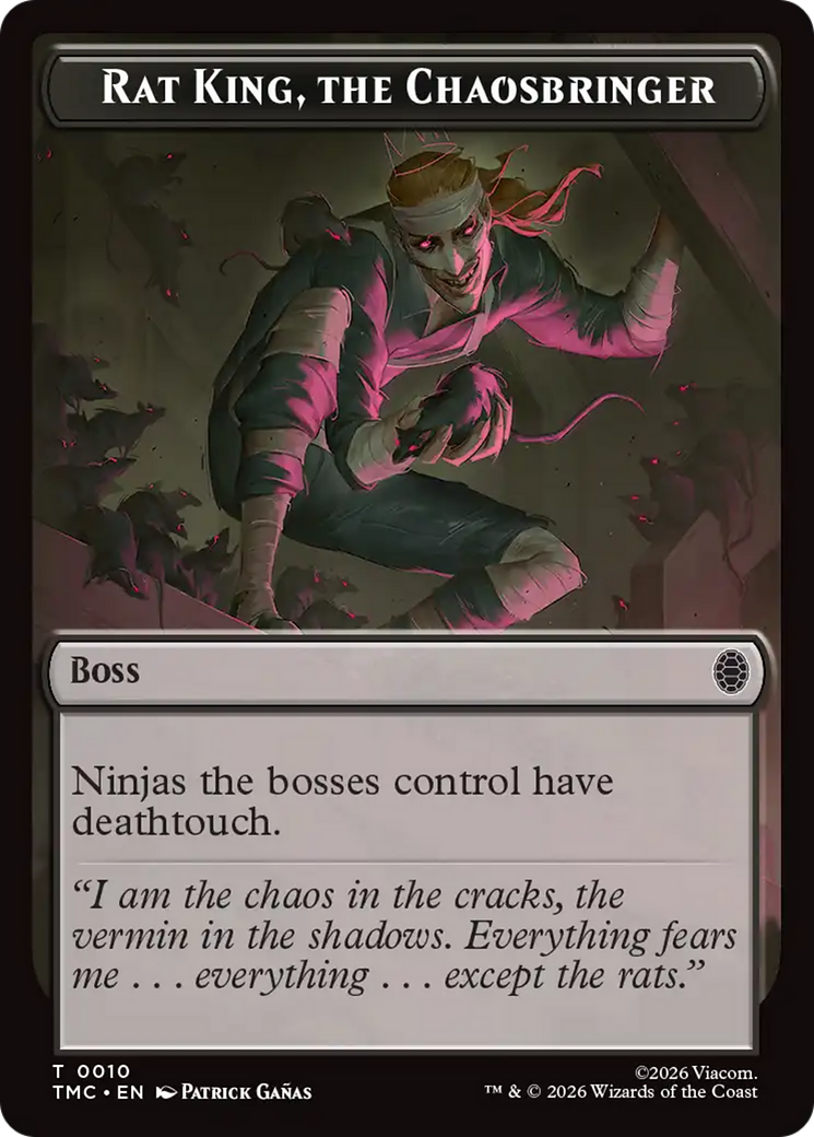 Rat King, The Chaosbringer [Teenage Mutant Ninja Turtles Commander Tokens] | Empire Gaming NC