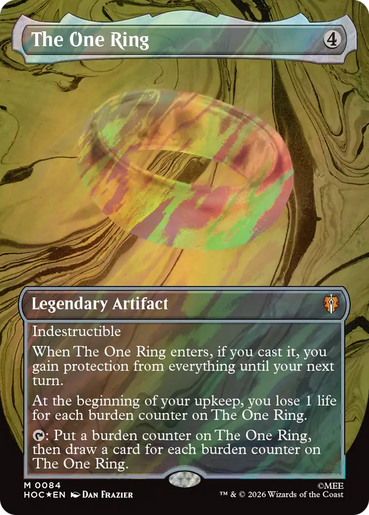 The One Ring (Borderless) (Surge Foil) [The Hobbit] | Empire Gaming NC