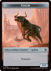 Golem (0014) // Golem (0015) Double-Sided Token [Aetherdrift Tokens] | Empire Gaming NC