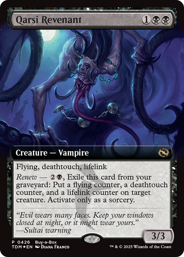 Qarsi Revenant (Extended Art) (Buy-A-Box) [Tarkir: Dragonstorm Promos] | Empire Gaming NC
