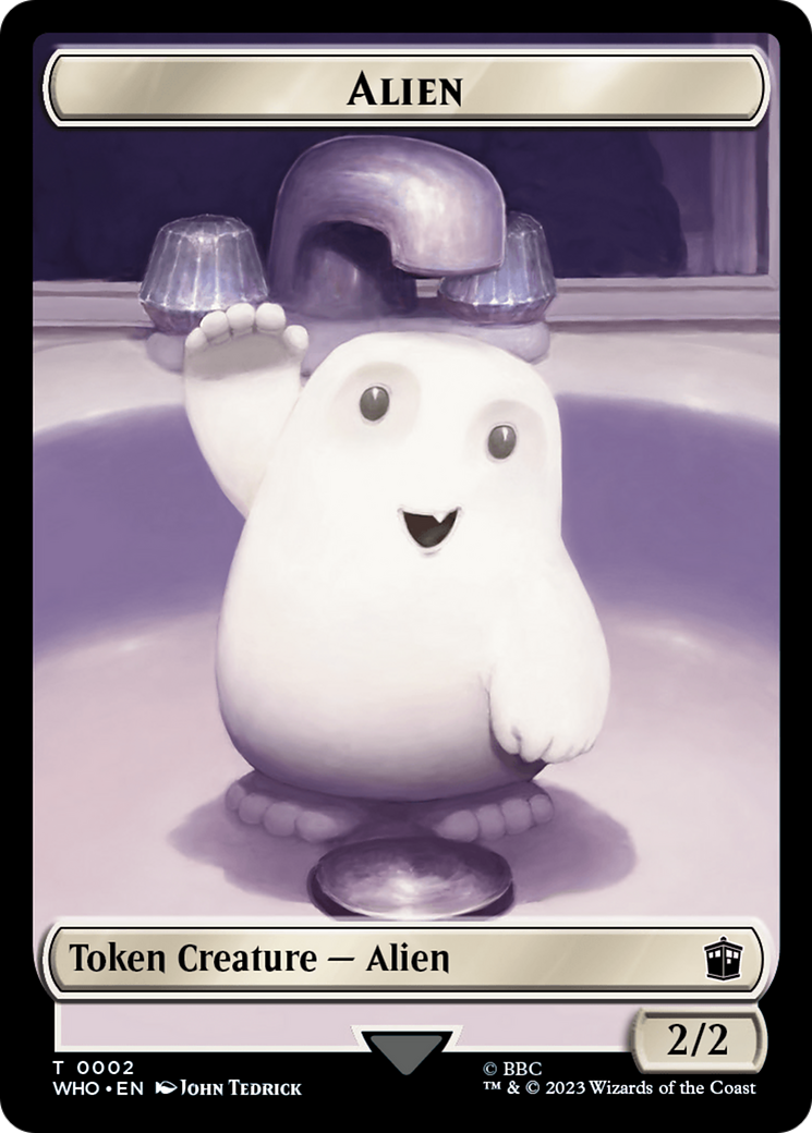 Alien // Dinosaur Double-Sided Token [Doctor Who Tokens] | Empire Gaming NC