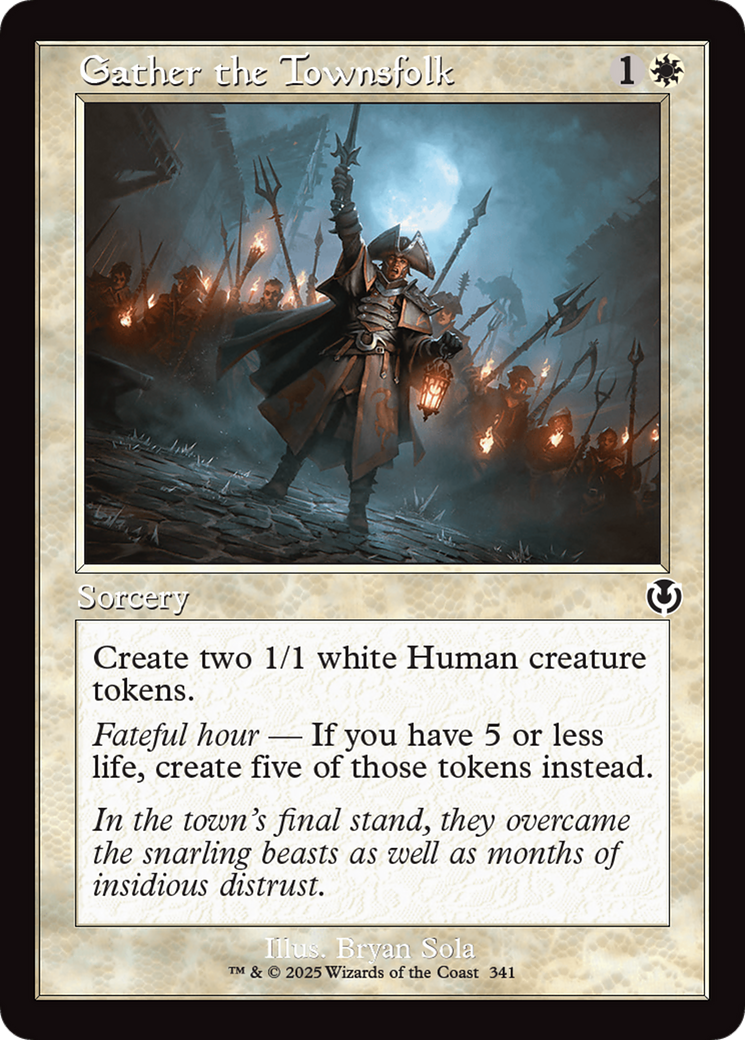 Gather the Townsfolk (Retro Frame) [Innistrad Remastered] | Empire Gaming NC