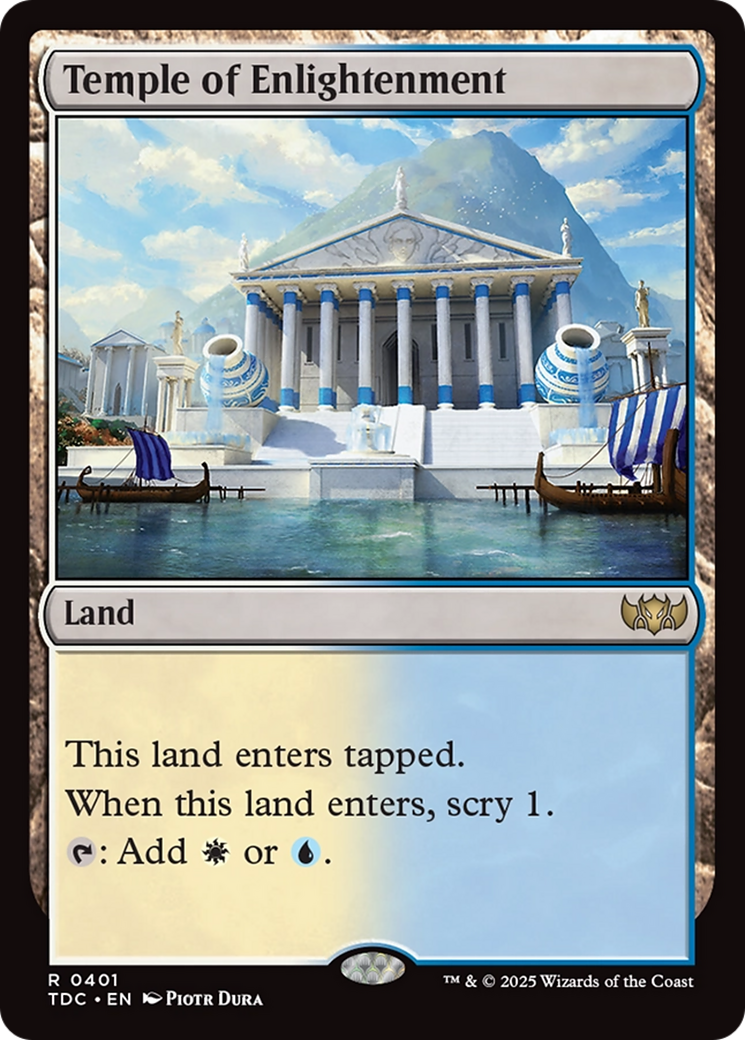 Temple of Enlightenment [Tarkir: Dragonstorm Commander] | Empire Gaming NC