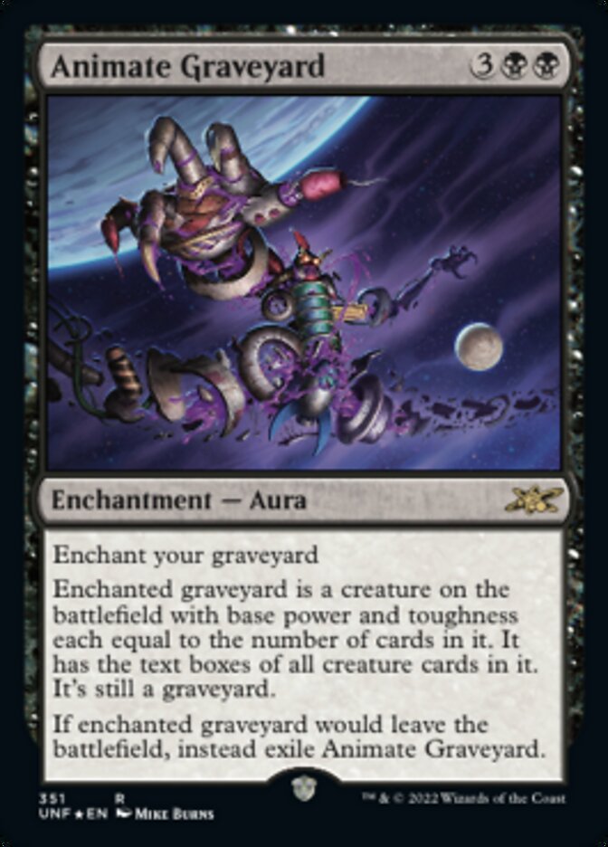 Animate Graveyard (Galaxy Foil) [Unfinity] | Empire Gaming NC