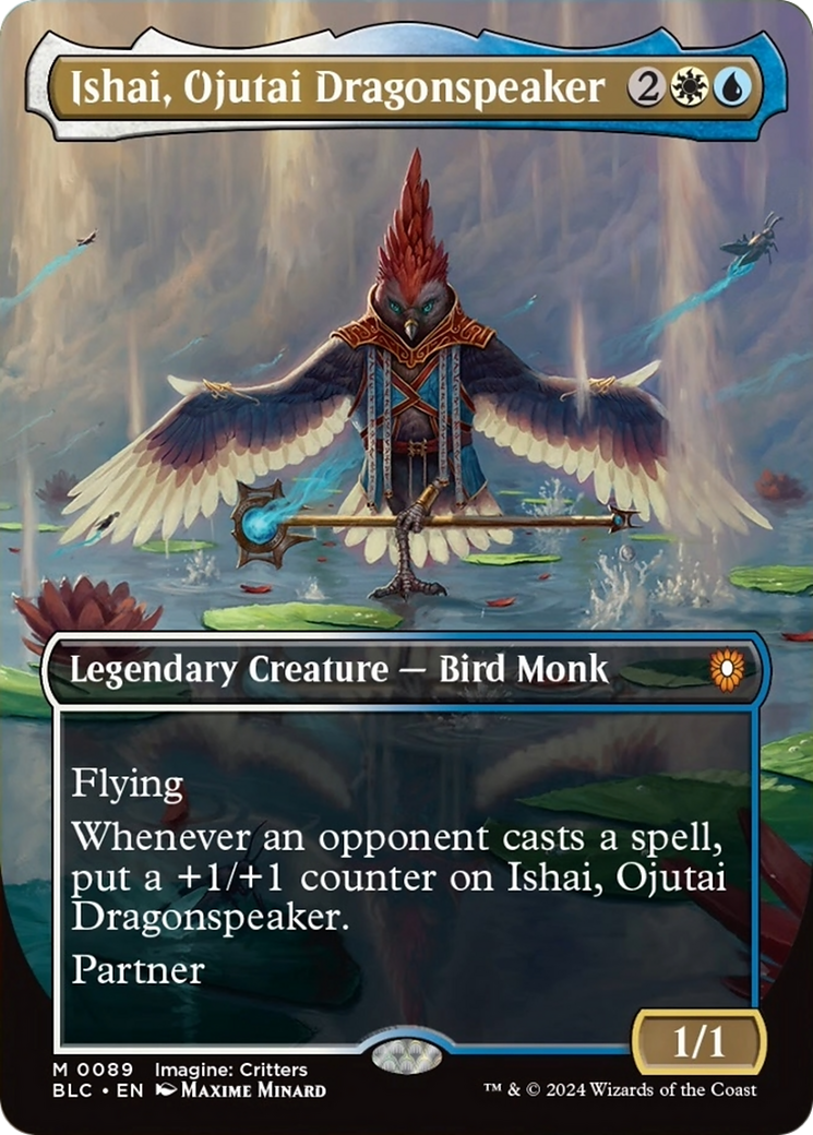 Ishai, Ojutai Dragonspeaker (Borderless) [Bloomburrow Commander] | Empire Gaming NC