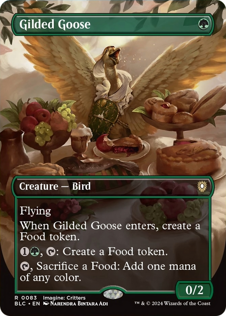 Gilded Goose (Borderless) [Bloomburrow Commander] | Empire Gaming NC