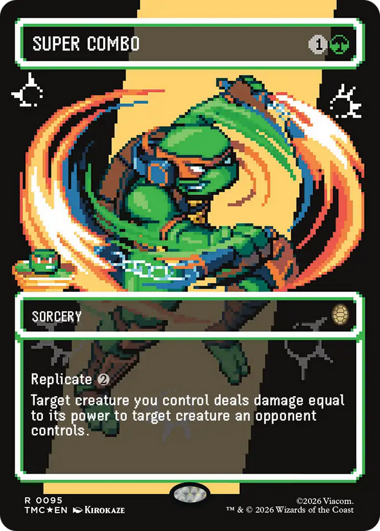 Super Combo (Borderless) (Surge Foil) [Teenage Mutant Ninja Turtles Commander] | Empire Gaming NC