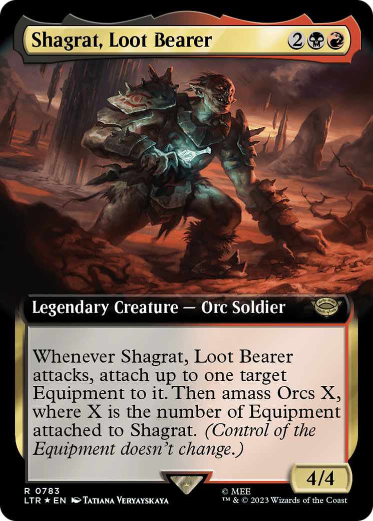 Shagrat, Loot Bearer (Extended Art) (Surge Foil) [The Lord of the Rings: Tales of Middle-Earth] | Empire Gaming NC