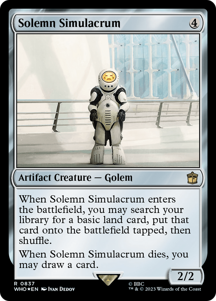 Solemn Simulacrum (Surge Foil) [Doctor Who] | Empire Gaming NC