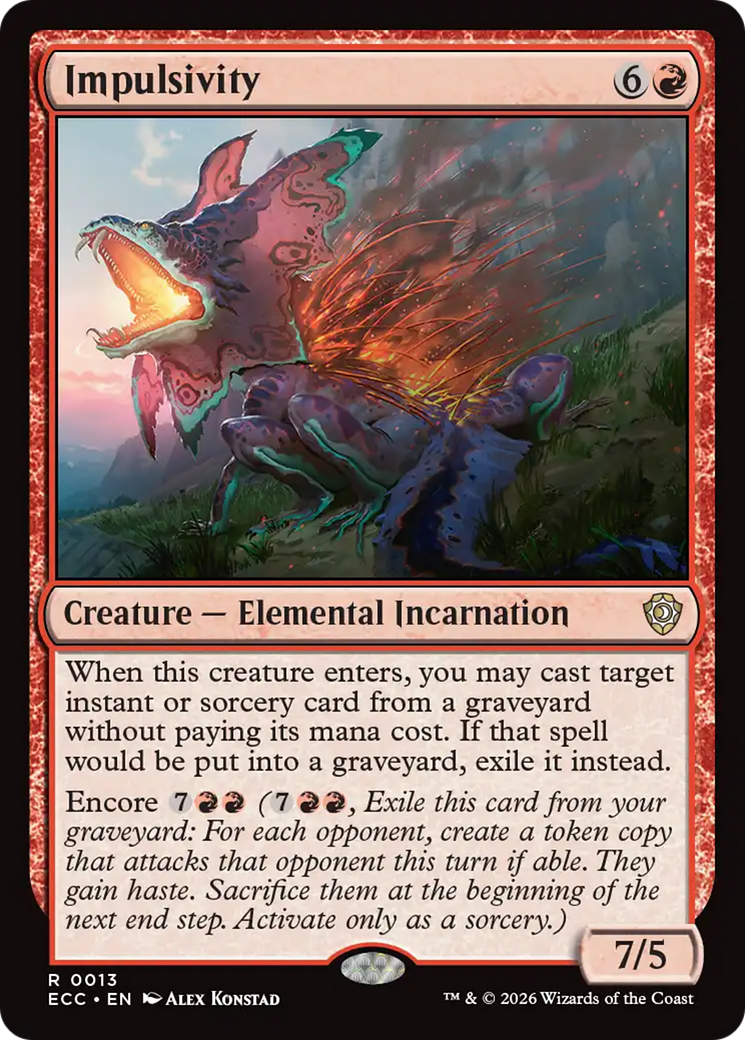 Impulsivity [Lorwyn Eclipsed Commander] | Empire Gaming NC