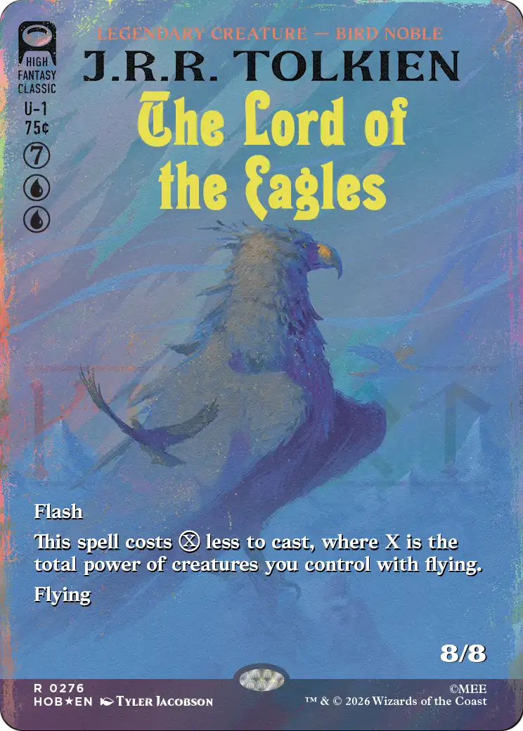 The Lord of the Eagles (Borderless) (Surge Foil) [The Hobbit] | Empire Gaming NC