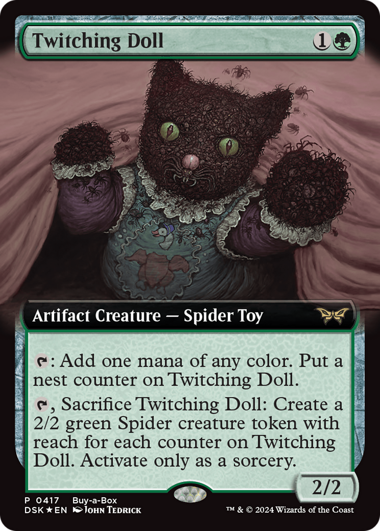 Twitching Doll (Extended Art) (Buy-a-box) [Duskmourn: House of Horror Promos] | Empire Gaming NC