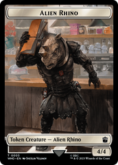 Alien Rhino // Alien Salamander Double-Sided Token [Doctor Who Tokens] | Empire Gaming NC