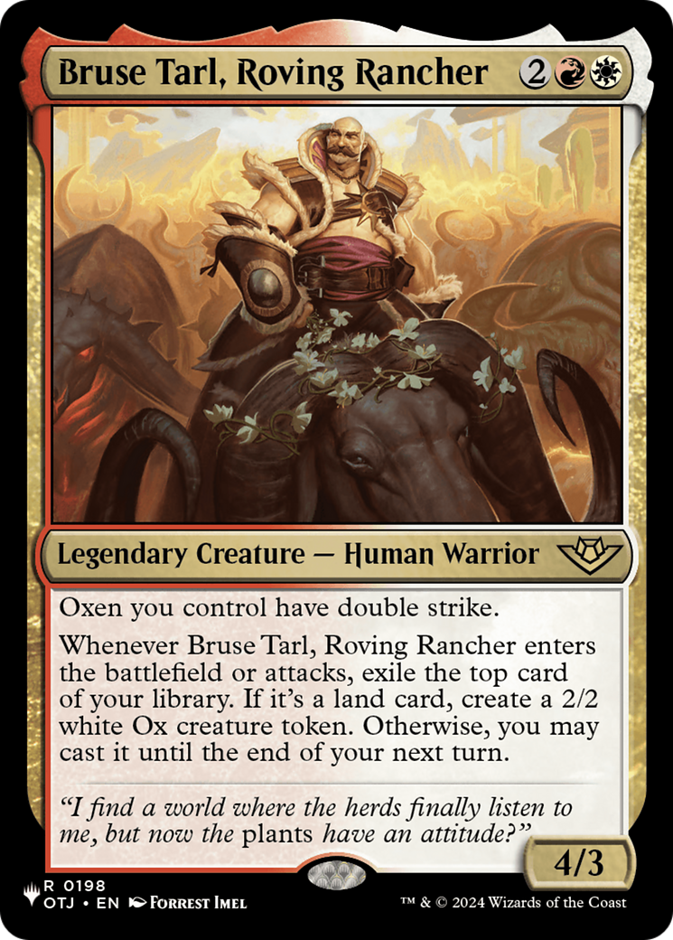 Bruse Tarl, Roving Rancher (OTJ) [The List] | Empire Gaming NC