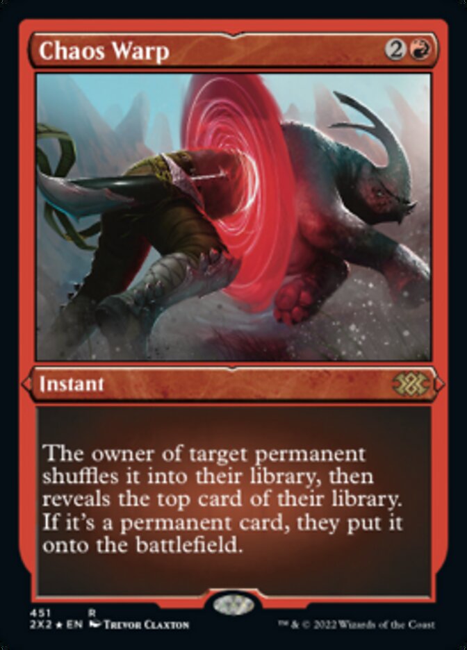 Chaos Warp (Foil Etched) [Double Masters 2022] | Empire Gaming NC