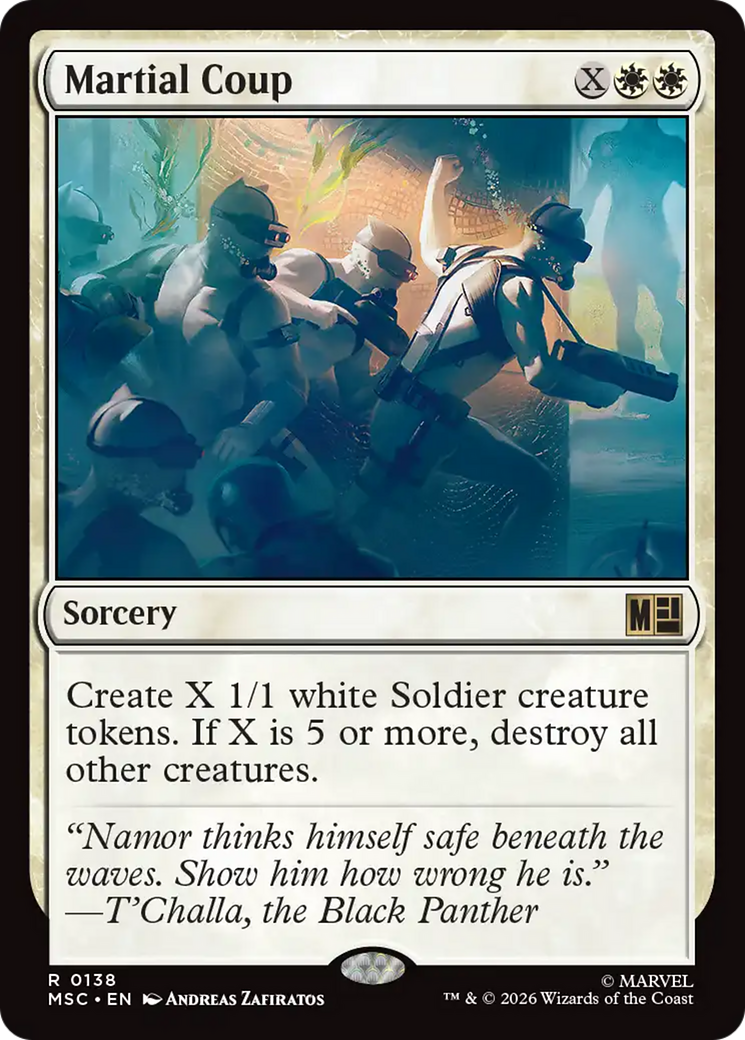 Martial Coup (Surge Foil) [Marvel Super Heroes Commander] | Empire Gaming NC