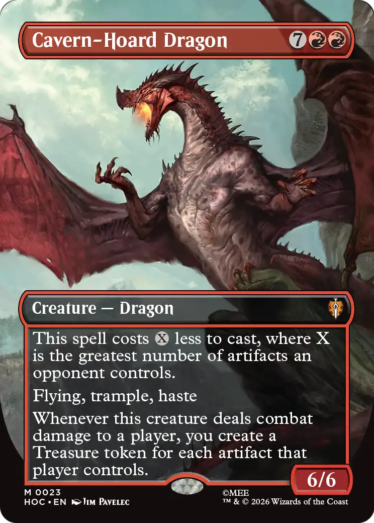 Cavern-Hoard Dragon (Borderless) [The Hobbit: Eternal-Legal] | Empire Gaming NC