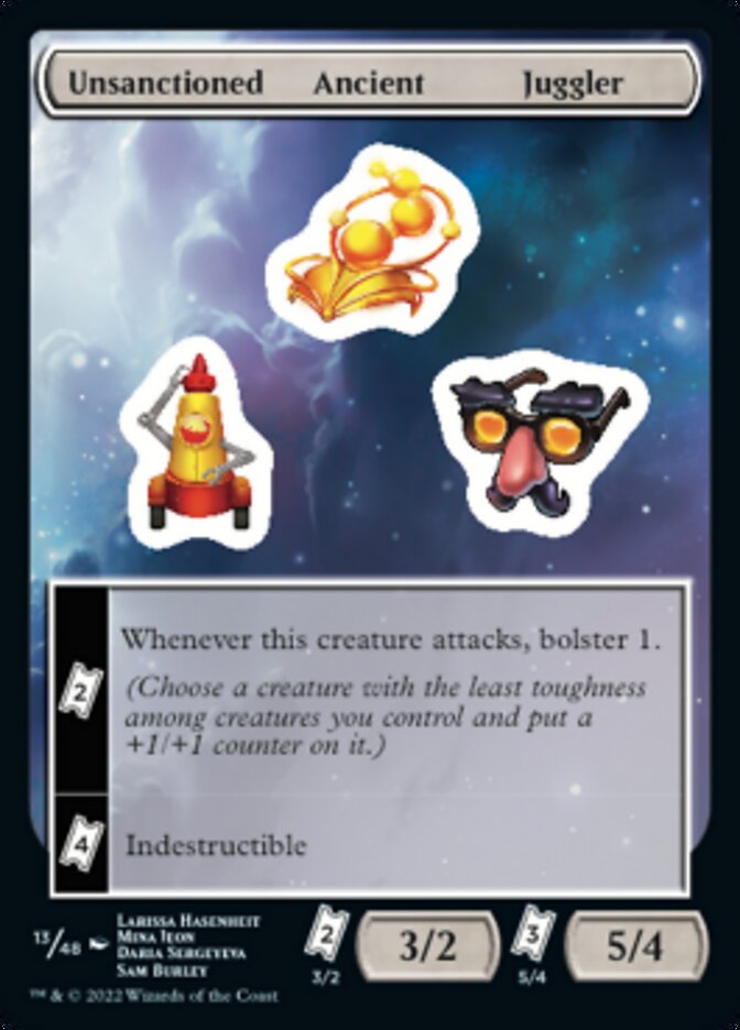 Unsanctioned Ancient Juggler [Unfinity Stickers] | Empire Gaming NC