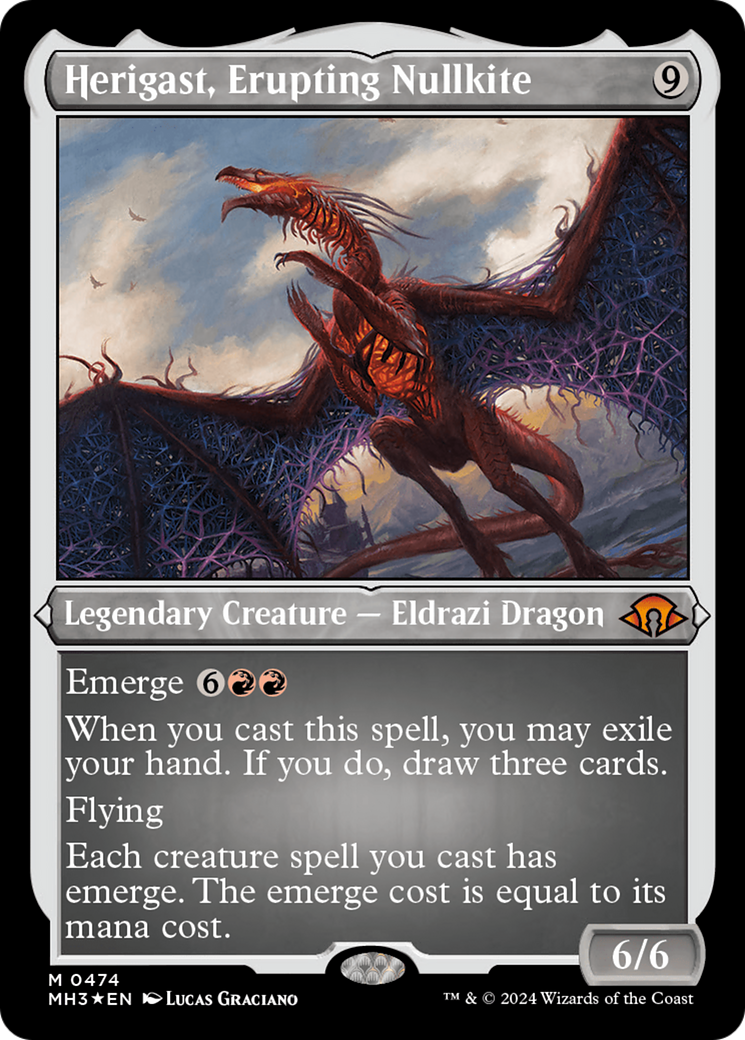 Herigast, Erupting Nullkite (Foil Etched) [Modern Horizons 3] | Empire Gaming NC