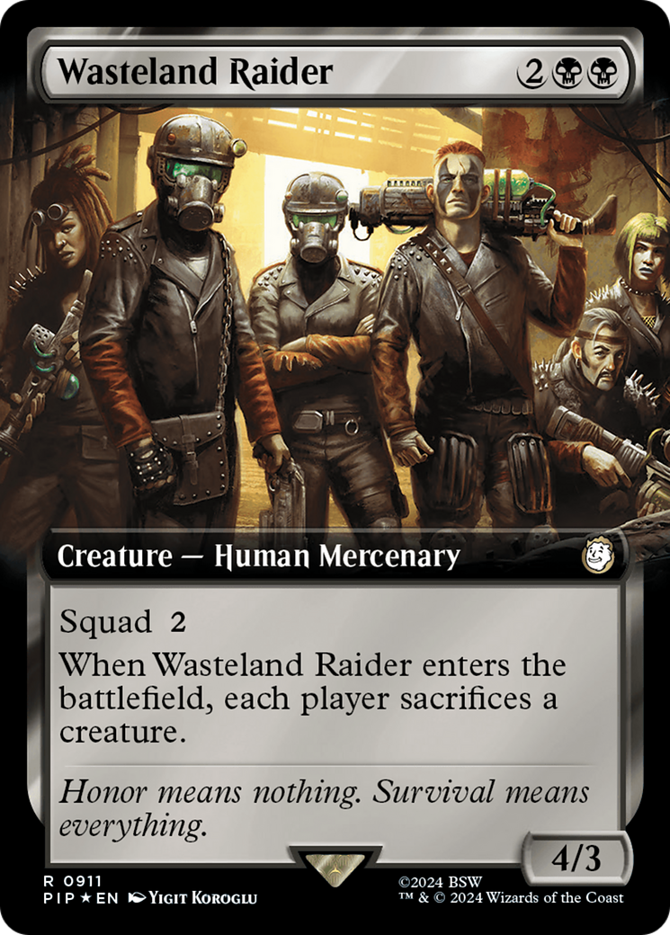 Wasteland Raider (Extended Art) (Surge Foil) [Fallout] | Empire Gaming NC