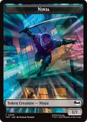 Treasure // Ninja Double-Sided Token [Teenage Mutant Ninja Turtles Commander Tokens] | Empire Gaming NC