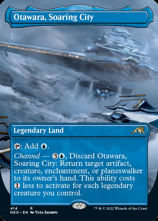 Otawara, Soaring City (Borderless Alternate Art) [Kamigawa: Neon Dynasty] | Empire Gaming NC