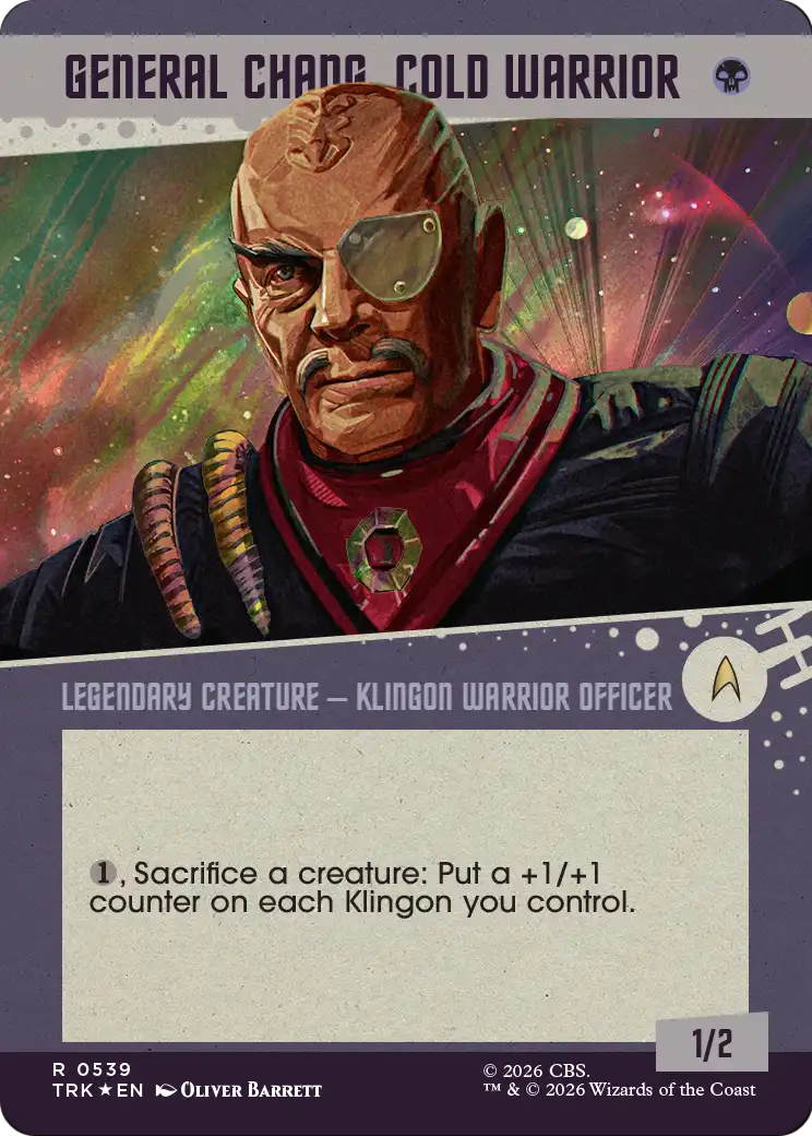 General Chang, Cold Warrior (0539) (Showcase Surge Foil) [Star Trek] | Empire Gaming NC
