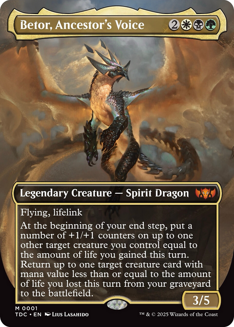 Betor, Ancestor's Voice (Borderless) [Tarkir: Dragonstorm Commander] | Empire Gaming NC